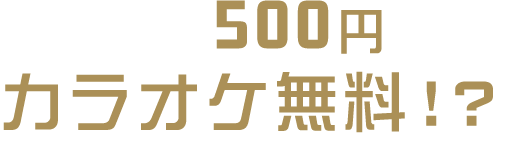 チャージ500円で